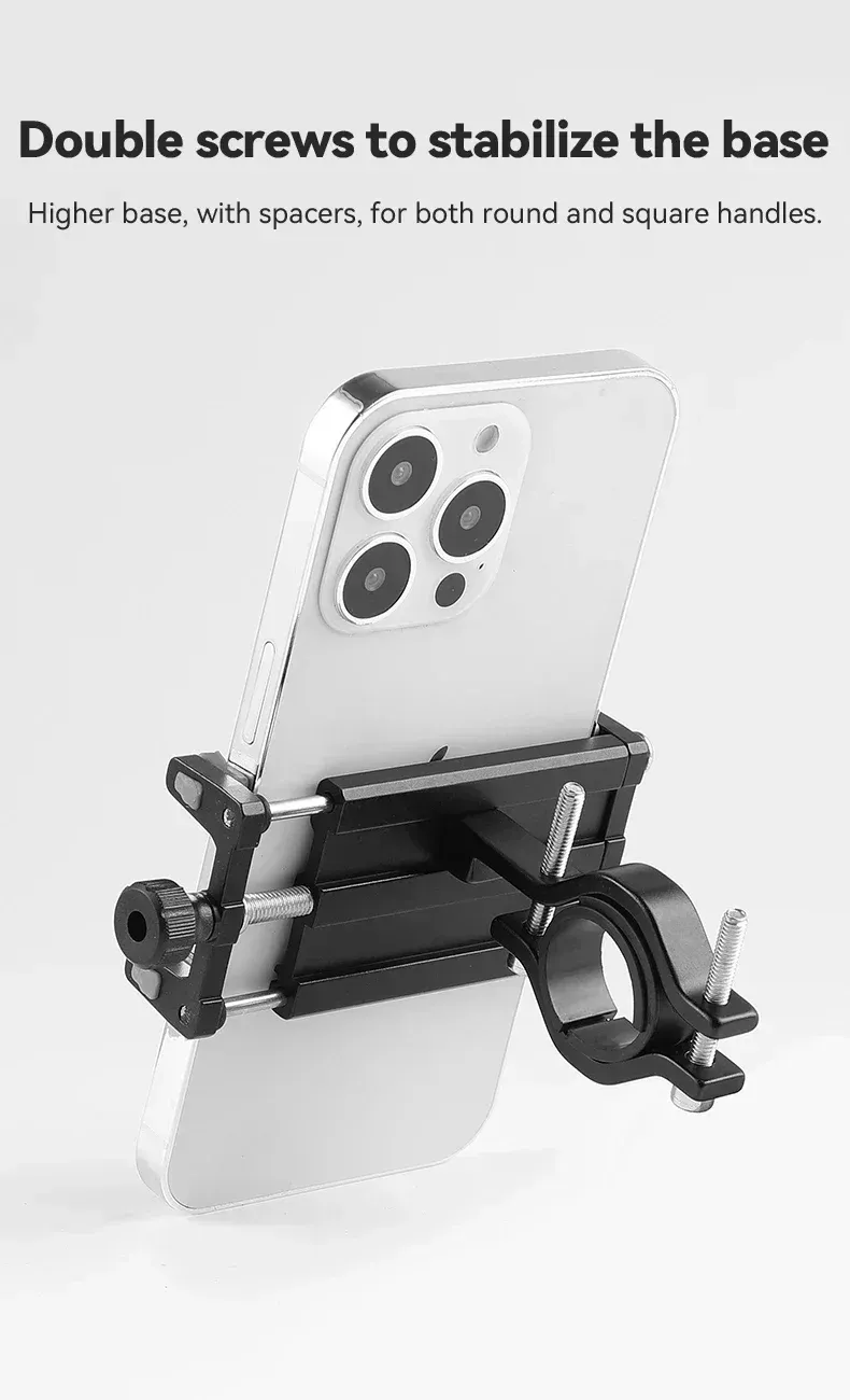 Support de téléphone en situation sur deux-roues