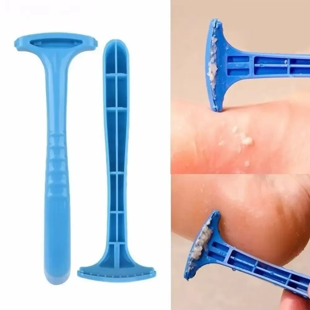Râpe professionnelle en plastique pour talons, outil de soin des pieds portable avec poignée 2