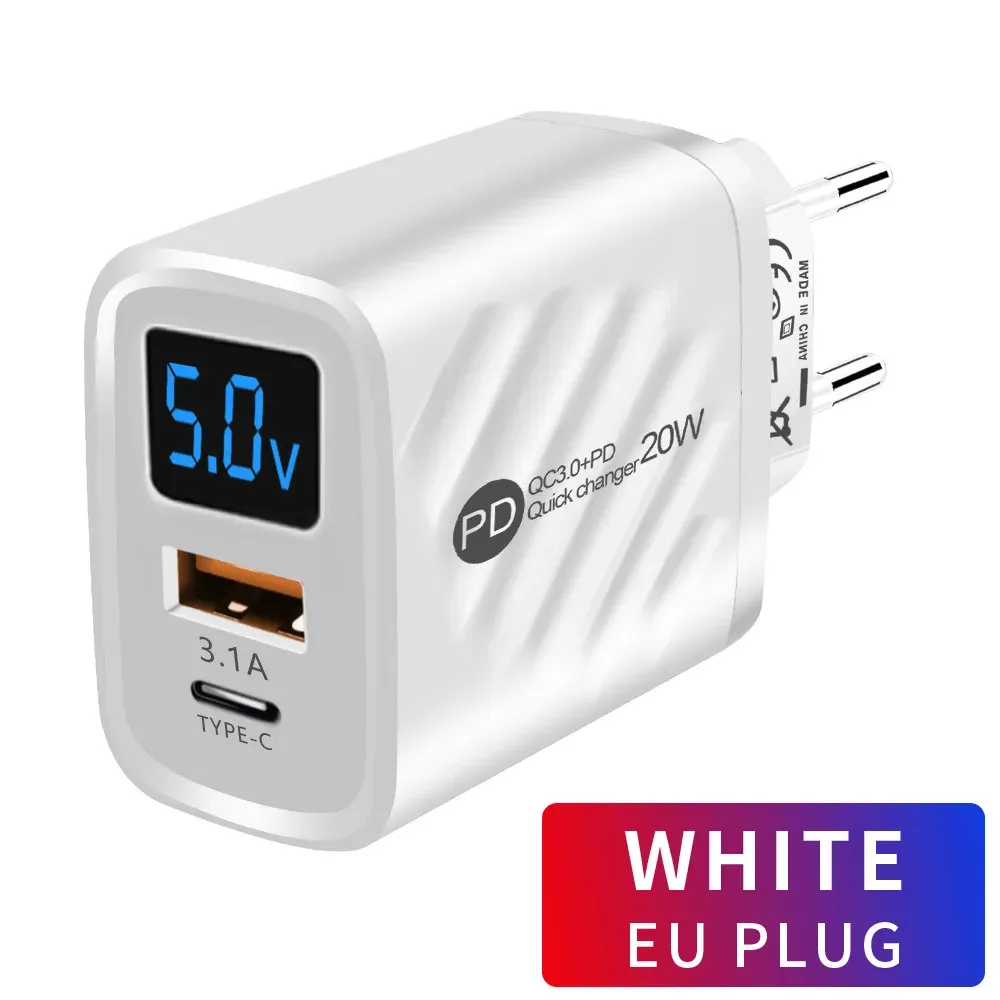 Chargeur USB 20W à charge rapide 3.0 pour iPhone 14, Samsung, Xiaomi et Huawei 7