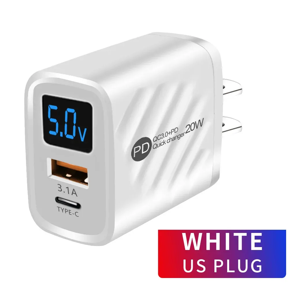 Chargeur USB 20W à charge rapide 3.0 pour iPhone 14, Samsung, Xiaomi et Huawei 9