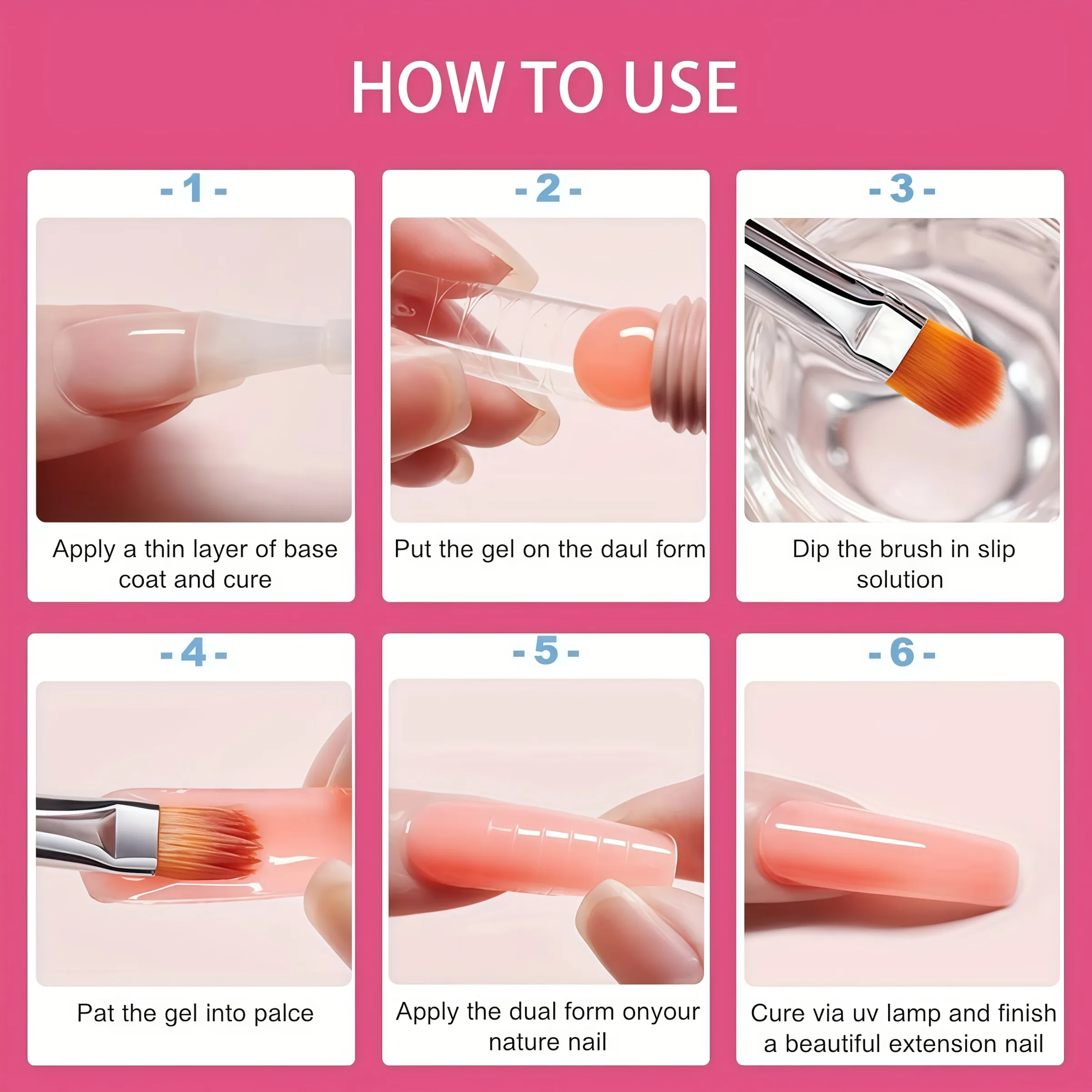Gel nettoyant 2 en 1 pour ongles et dissolvant de vernis, solution professionnelle antidérapante pour ongles en poly gel et gel LED, formule antiadhésive 6