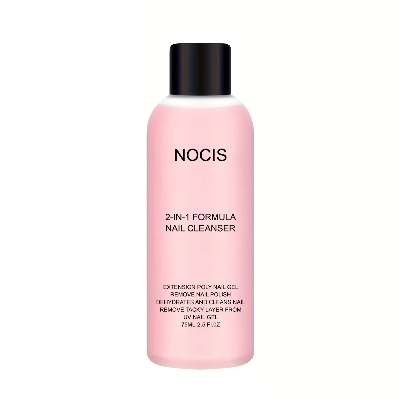 Gel nettoyant 2 en 1 pour ongles et dissolvant de vernis, solution professionnelle antidérapante pour ongles en poly gel et gel LED, formule antiadhésive 7