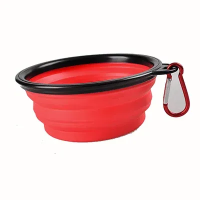 Distributeur de nourriture portable en silicone pour animaux de compagnie, bols pliables de voyage pour chiens et chats 8