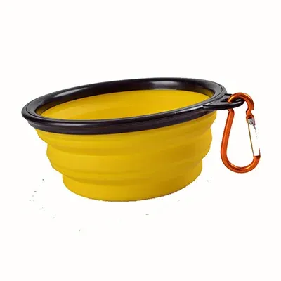 Distributeur de nourriture portable en silicone pour animaux de compagnie, bols pliables de voyage pour chiens et chats 7