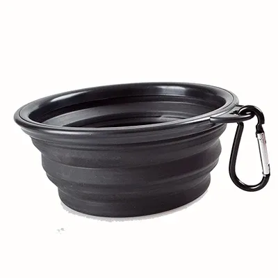 Distributeur de nourriture portable en silicone pour animaux de compagnie, bols pliables de voyage pour chiens et chats 11