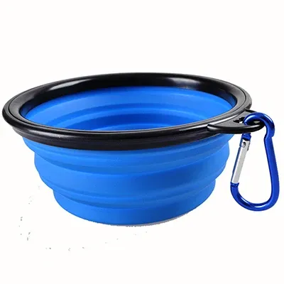 Distributeur de nourriture portable en silicone pour animaux de compagnie, bols pliables de voyage pour chiens et chats 14