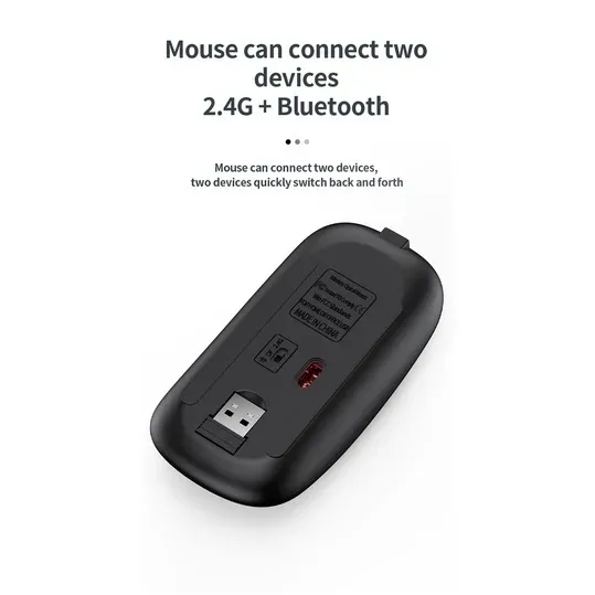 Clavier et souris sans fil Bluetooth rechargeables Jomaa, ultra-fins, avec récepteur USB 2.4G pour ordinateur portable 6