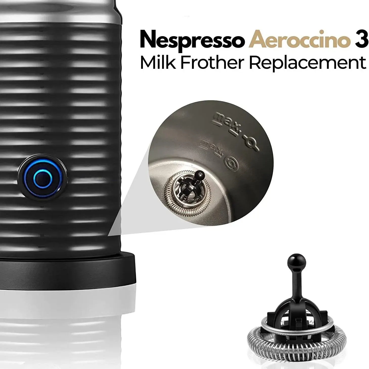Fouets de remplacement compatibles avec le mousseur à lait électrique automatique Nestlé – Accessoire de rechange pour machine à café 3