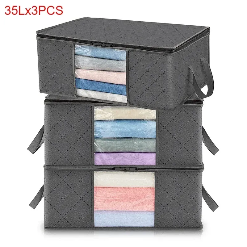 Sac de Rangement Pliable Grande Capacité pour Vêtements, Couvertures et Placard de Chambre 8