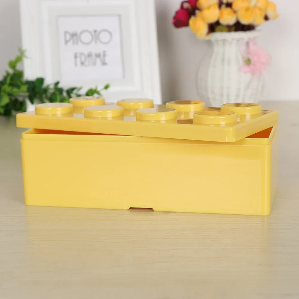 Boîte de rangement créative en plastique, compacte, pour fournitures de bureau 2