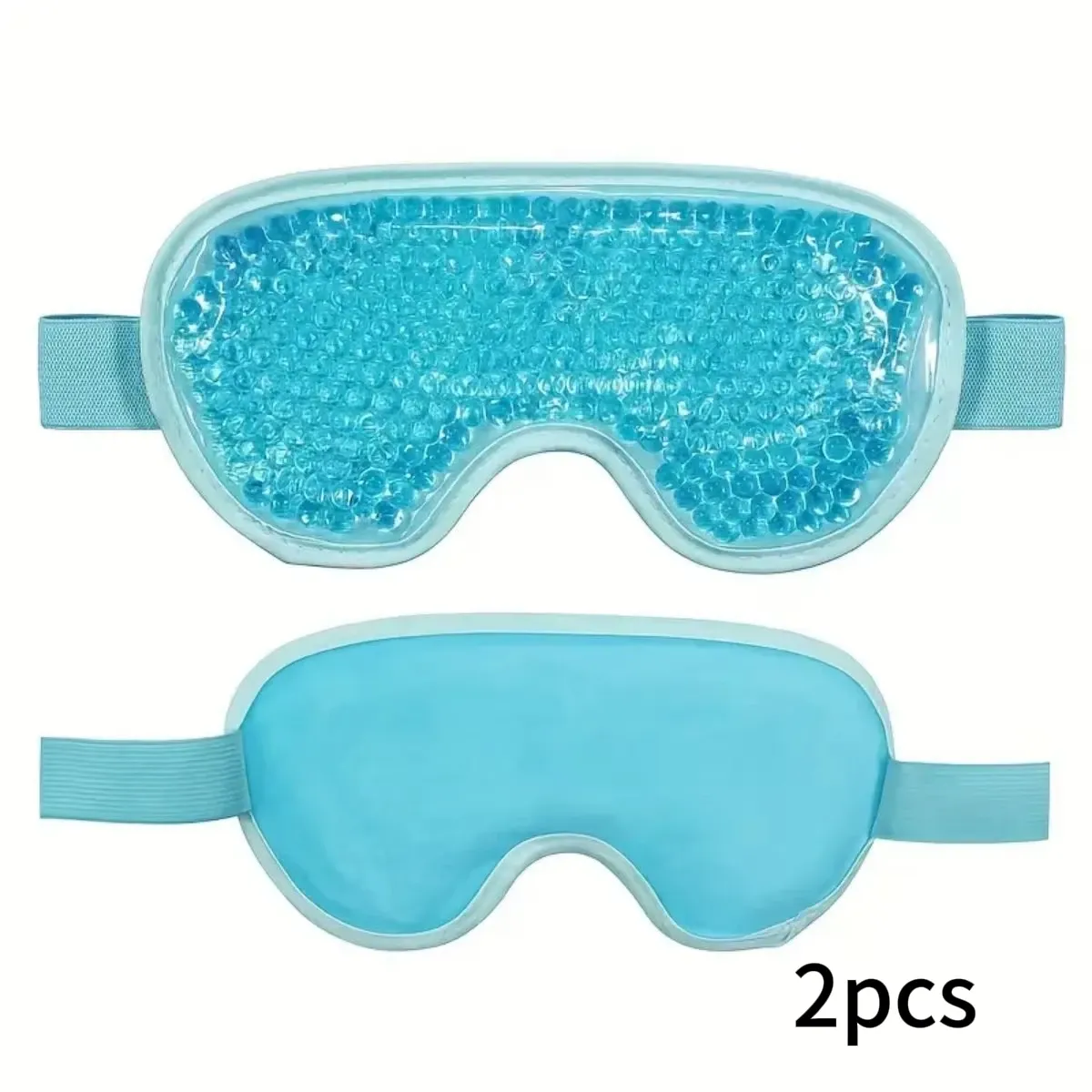 Masque yeux en gel chaud et froid en peluche, à poche de glace apaisante 10