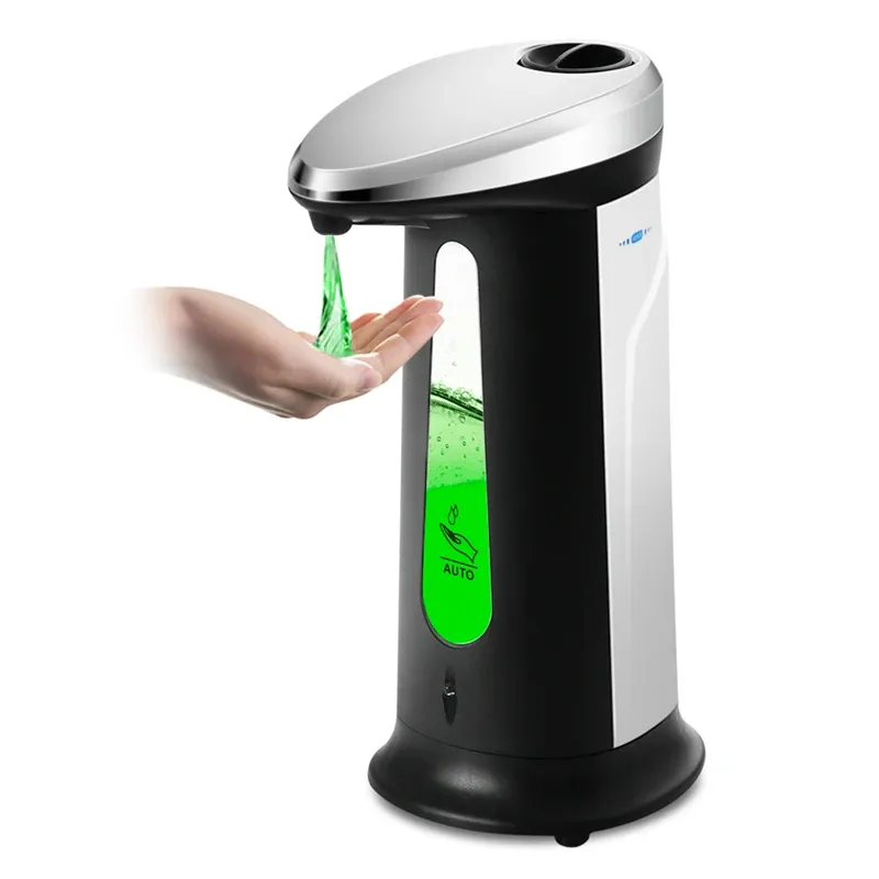 Distributeur de savon liquide automatique 400 ml en ABS, à capteur infrarouge sans contact, pour salle de bain et cuisine - Image 1