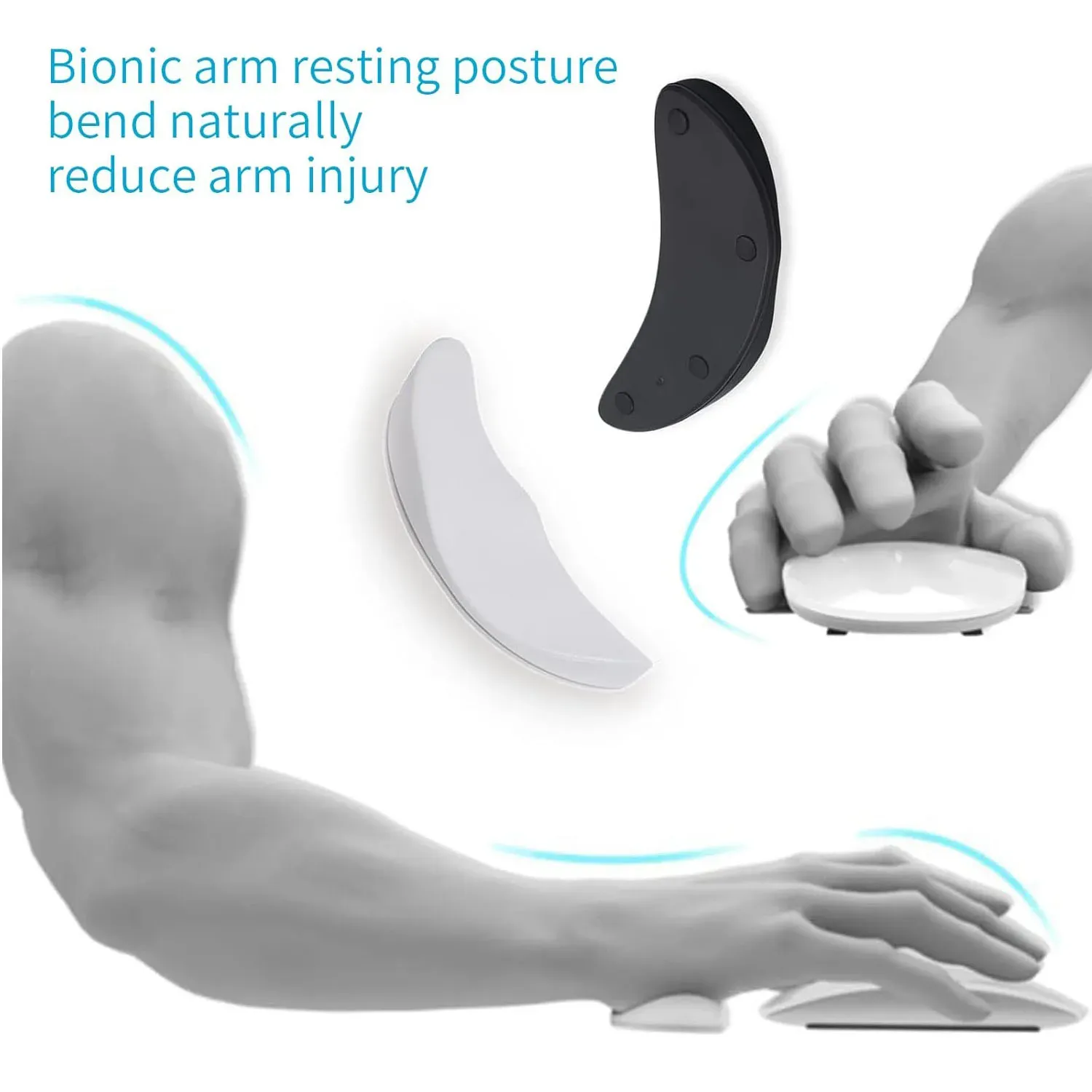 Repose-poignet coulissant ergonomique pour souris, repose-paume pour soulager la fatigue de la main droite, idéal pour le travail et le jeu au bureau 4