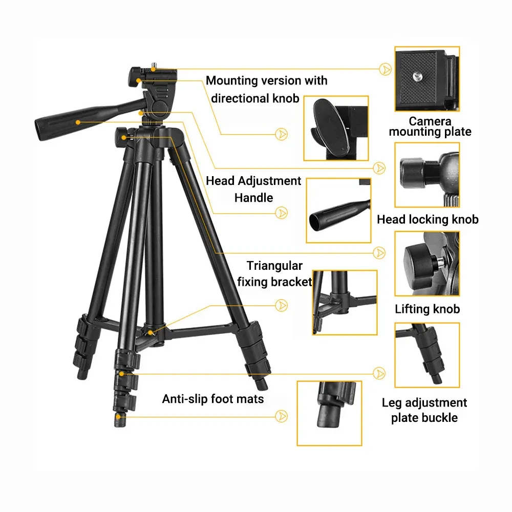Trépied universel 3120 pour appareil photo et smartphone, 100 cm, léger 6