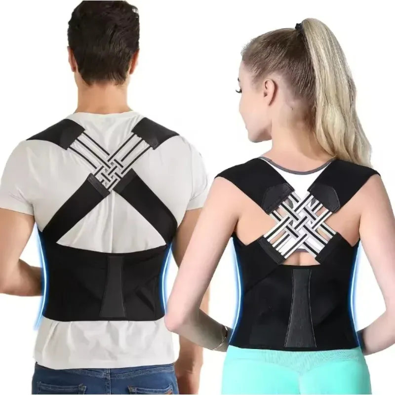 Ceinture correctrice posturale pour le dos, réglable, confortable et unisexe 2