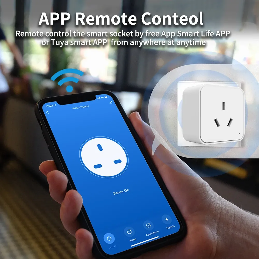 Contrôle à distance de la prise via application