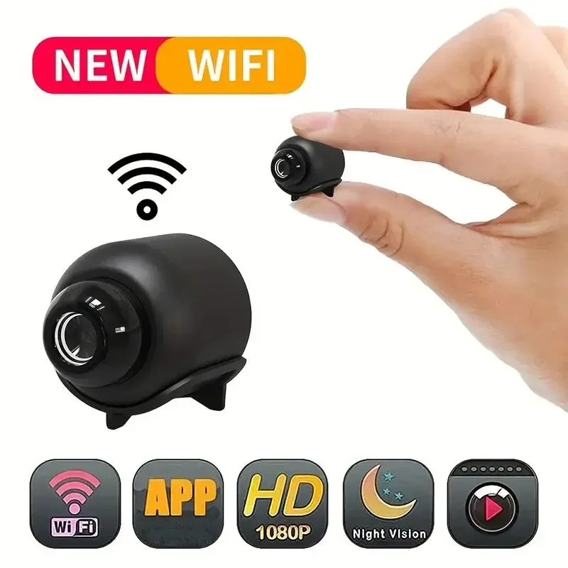 Mini caméra X5 Full HD 1080p sans fil avec Wi-Fi, vision nocturne et détection de mouvement 7