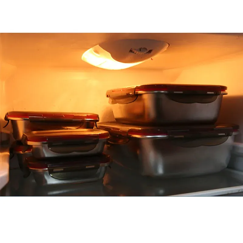 Boîte Bento en acier inoxydable 304 finition soignée