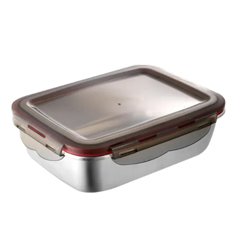 Boîte Bento en acier inoxydable 304 vue de détail