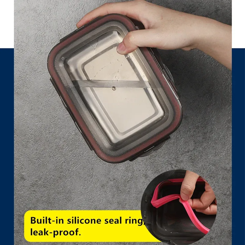 Boîte Bento en acier inoxydable 304 présentation