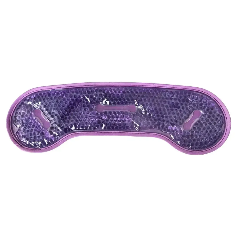 Masque rafraîchissant en gel pour le visage et les yeux avec pack de glace, compatible chaud/froid, masque de sommeil spa en peluche pour raffermir la peau et réduire les poches 13