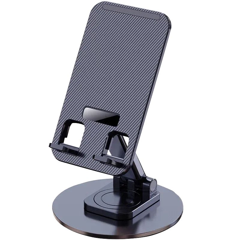 Support de téléphone universel de bureau pliable à rotation 360°, multi-angles, base métallique antidérapante, compatible iPhone, Xiaomi et Samsung 7