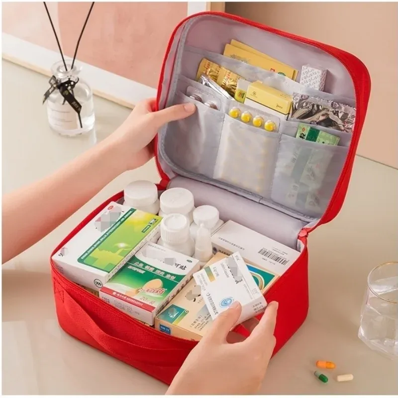 Ensemble de 3 sacs de rangement médical portables, trousse de premiers secours d'urgence pour le camping et le plein air 4