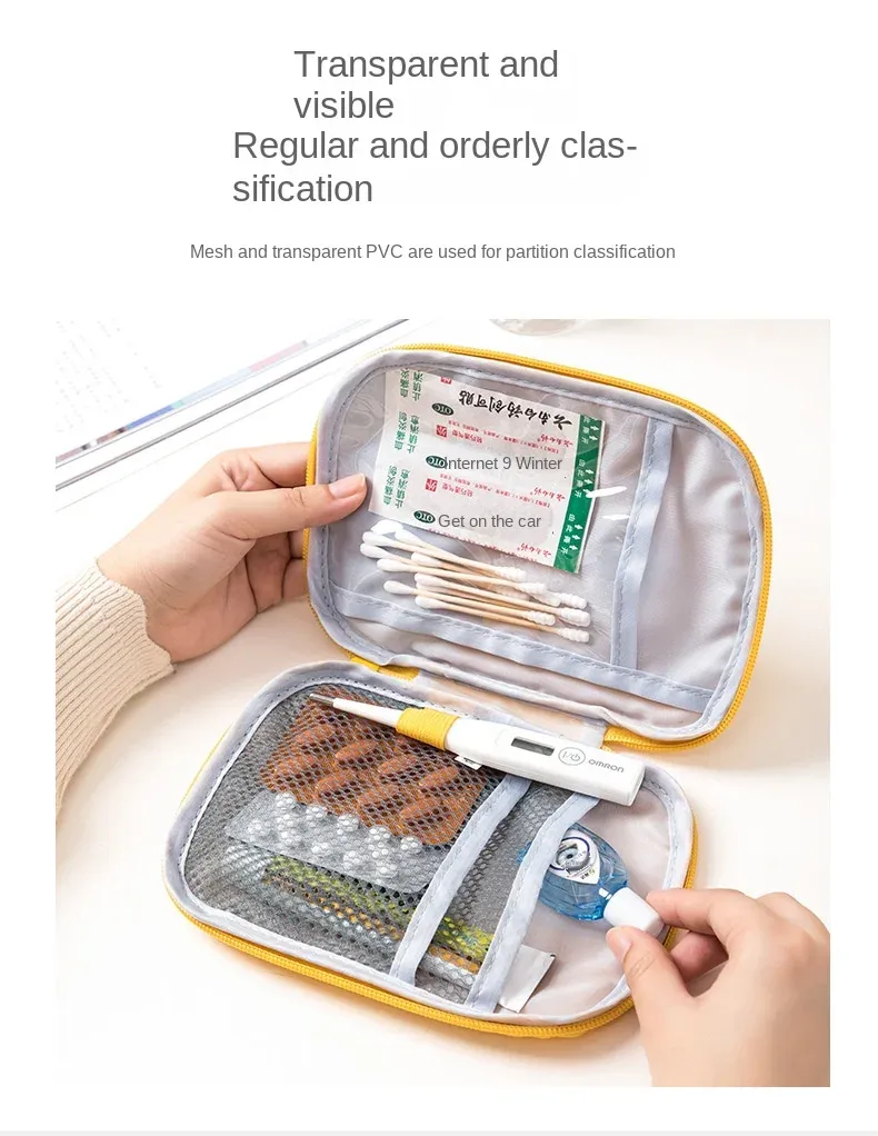 Sac de rangement médical portable, ambiance extérieure