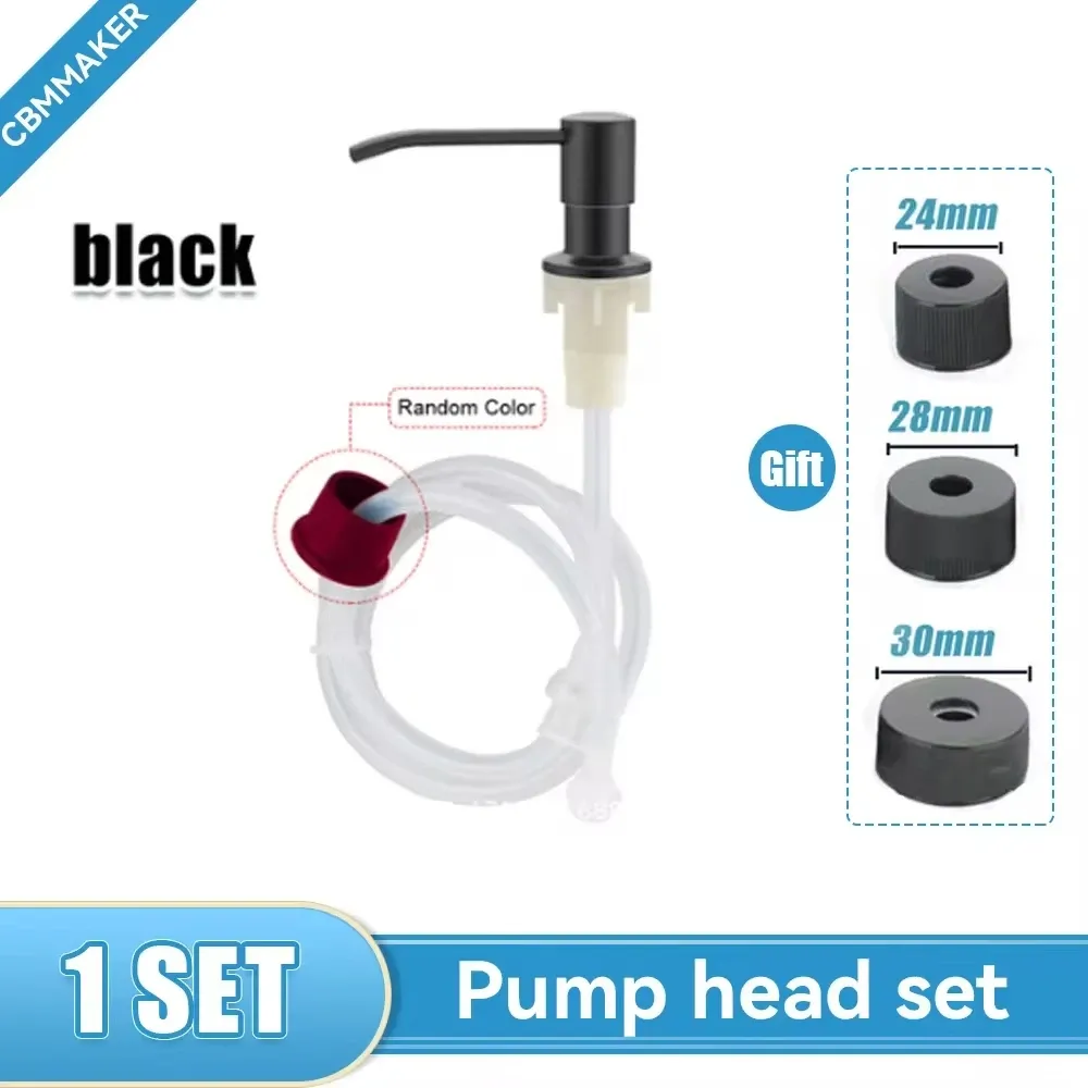 Distributeur de savon liquide en acier inoxydable de 500 ml pour évier de cuisine, à pompe et à montage sur évier 7