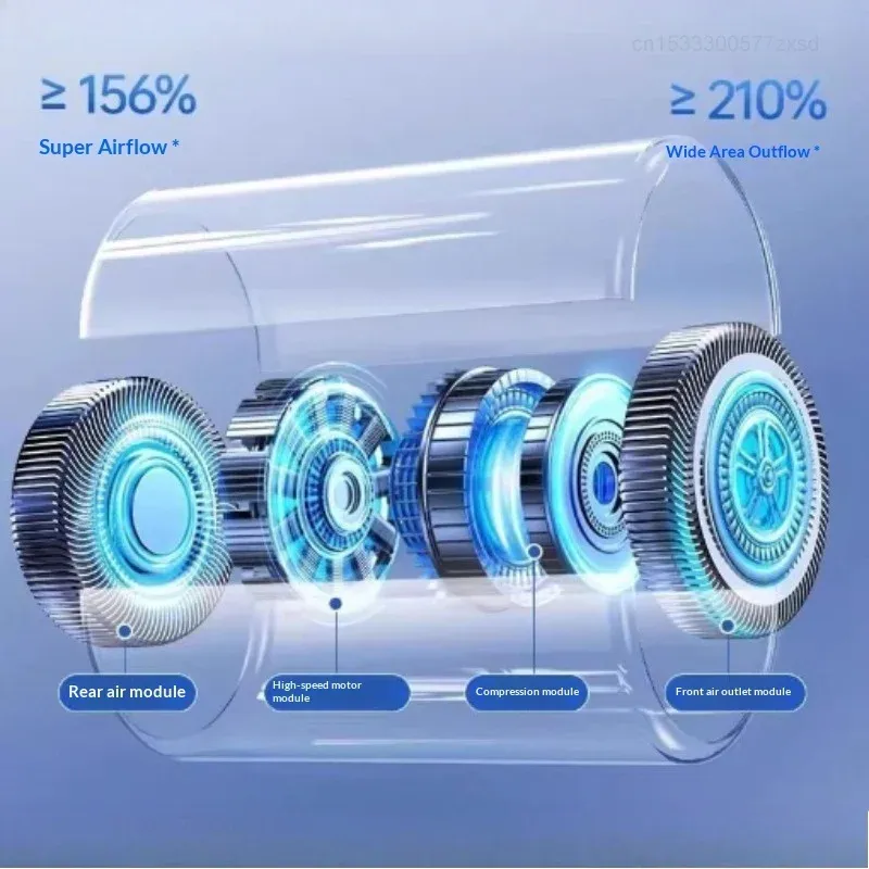 Ventilateur portable de poche léger avec affichage numérique, idéal pour les voyages et le camping 4