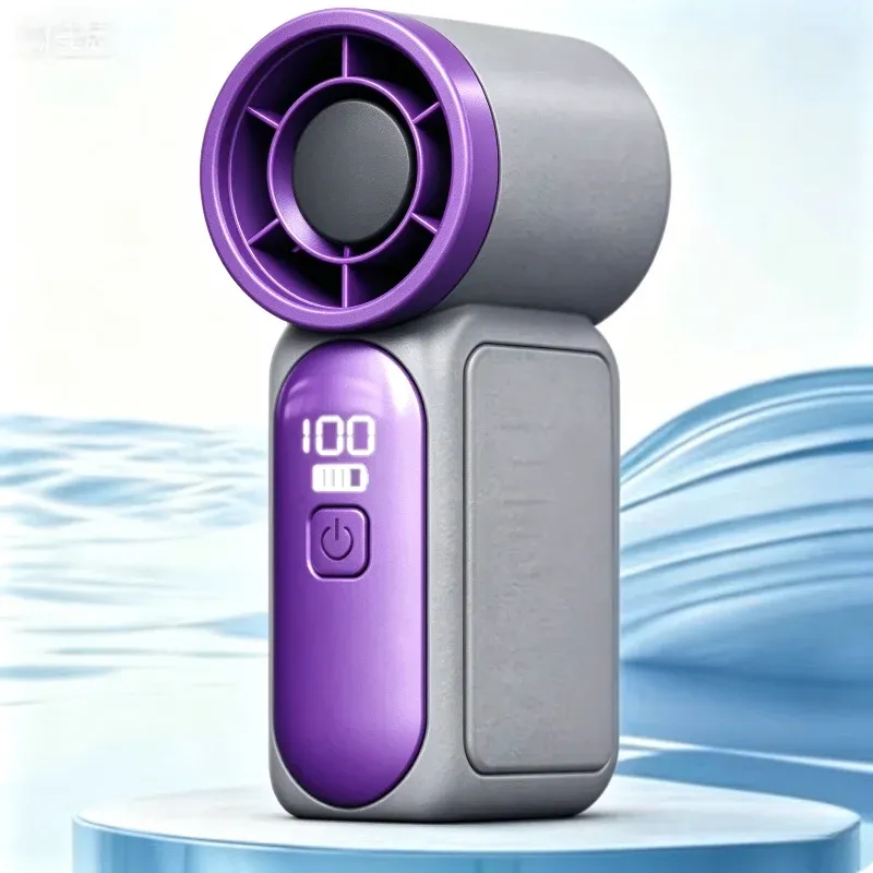 Ventilateur portable de poche léger avec affichage numérique, idéal pour les voyages et le camping 8