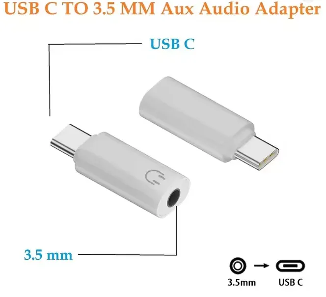 Adaptateur audio USB-C vers Jack 3,5 mm pour écouteurs, compatible iPhone 15, Samsung, Xiaomi et Huawei 4