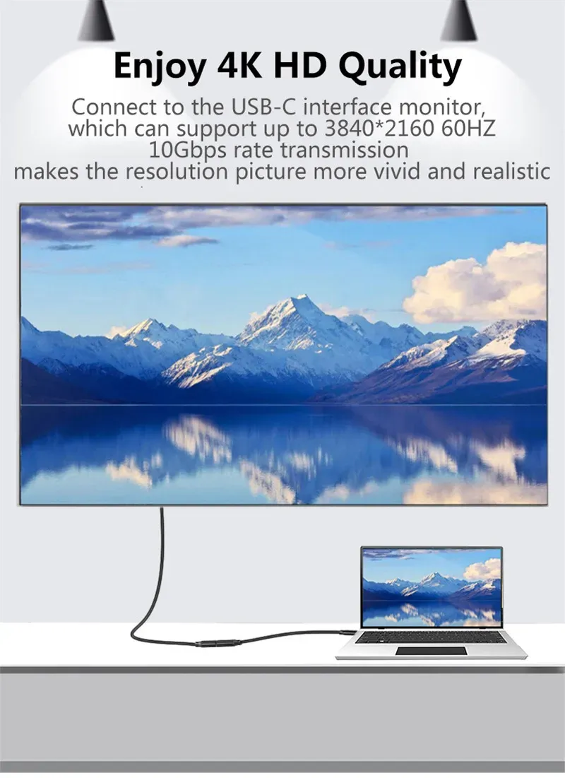 Détail du câble USB-C