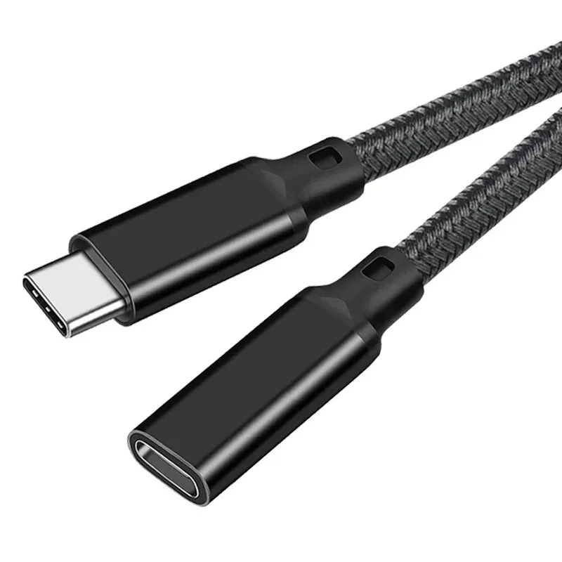Câble d'extension USB-C mâle vers femelle, USB 3.2 Gen2 10 Gbit/s, charge rapide 100 W, compatible MacBook Pro, Samsung et Xiaomi 7