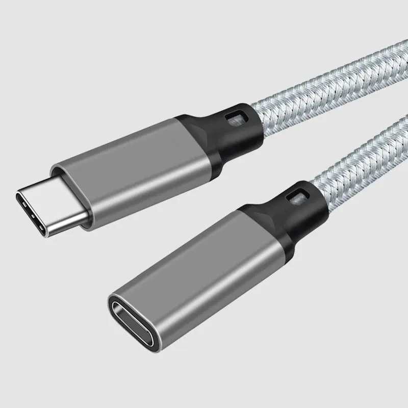 Câble d'extension USB-C mâle vers femelle, USB 3.2 Gen2 10 Gbit/s, charge rapide 100 W, compatible MacBook Pro, Samsung et Xiaomi 8