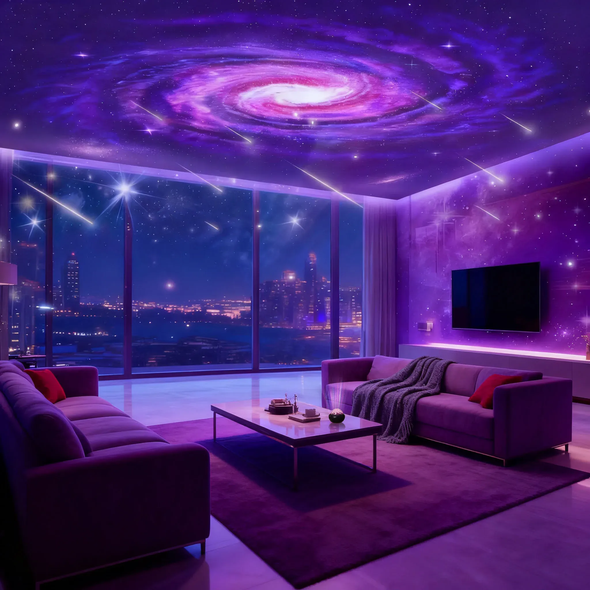 Projecteur LED ciel étoilé galaxie avec veilleuse USB, éclairage décoratif pour chambre 3