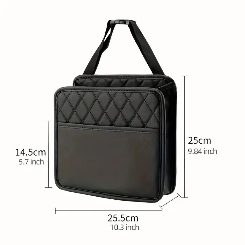 Sac de rangement en similicuir PU pour siège auto, compatible avec tous les modèles de véhicules 2
