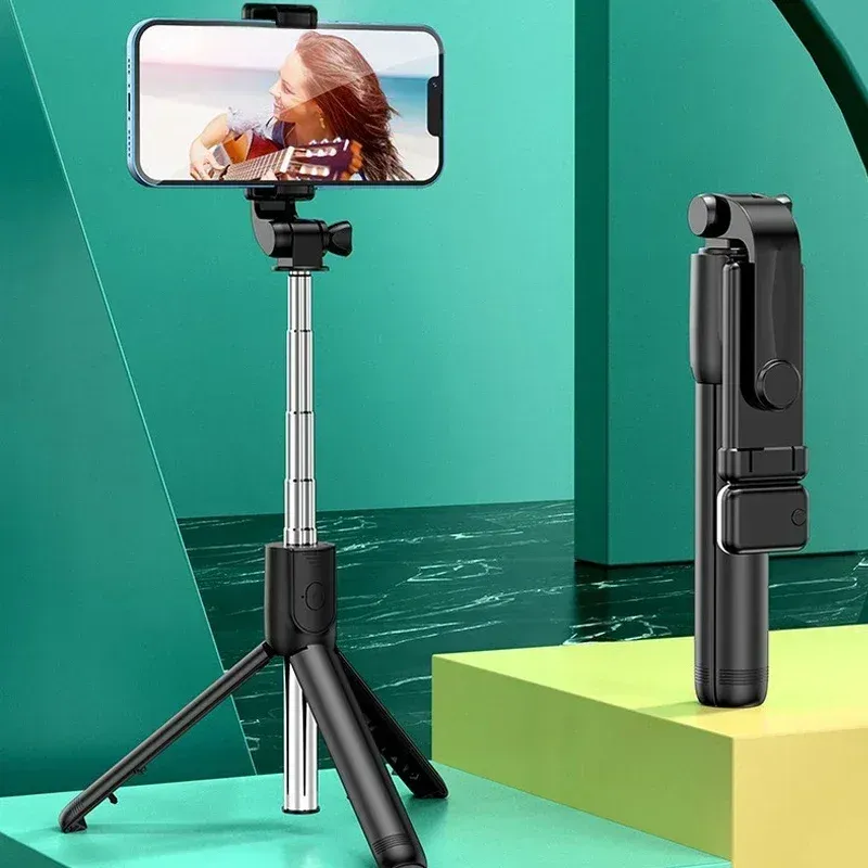 Trépied télescopique pour smartphone, détail de finition