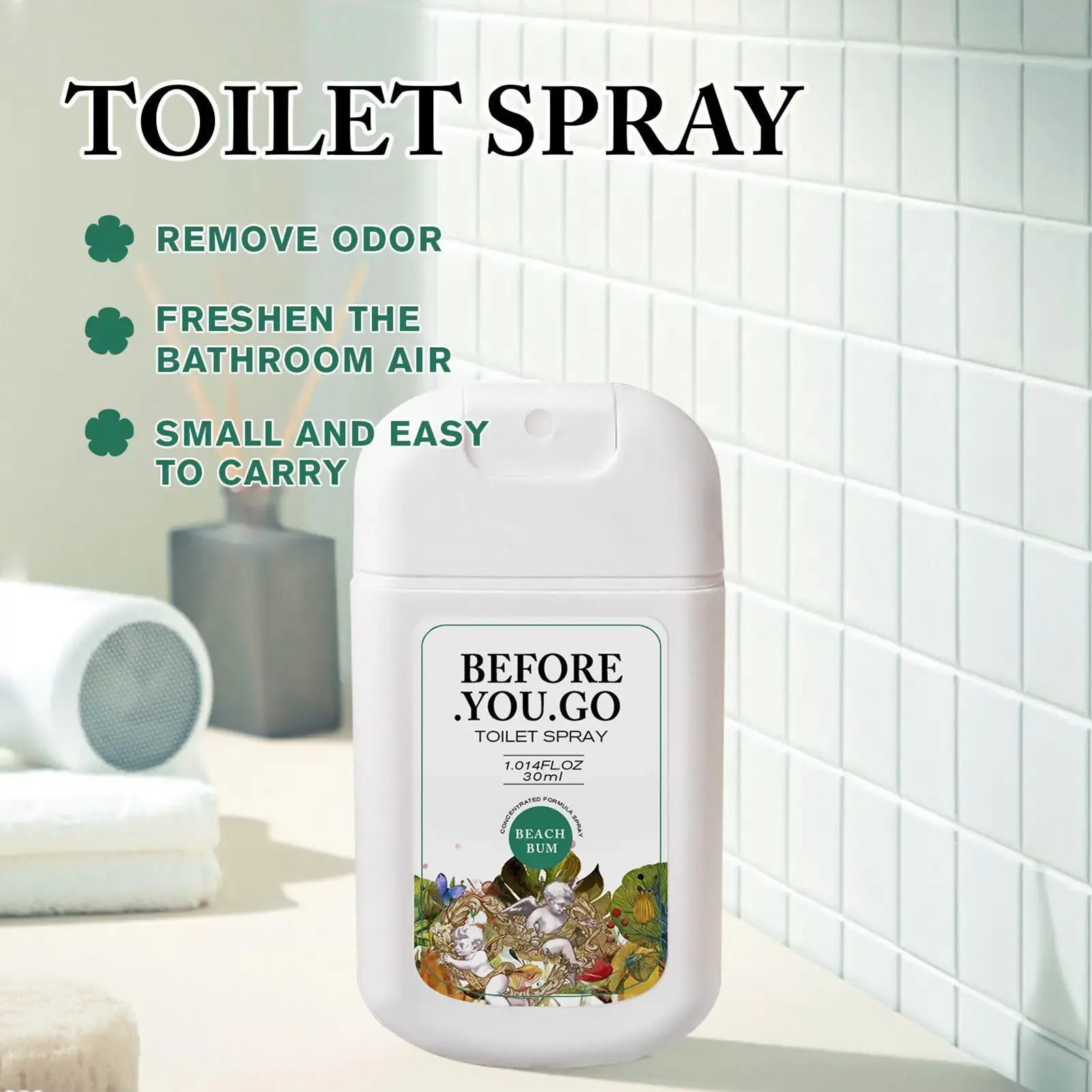 Spray désodorisant pour toilettes et intérieur (chambre, salon, voiture) - 30 ml 3