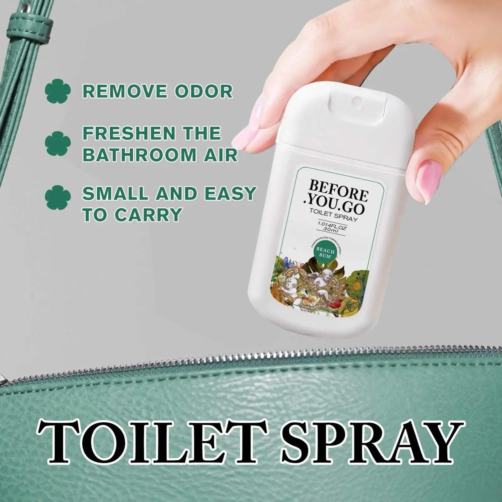 Spray désodorisant pour toilettes, vue détaillée