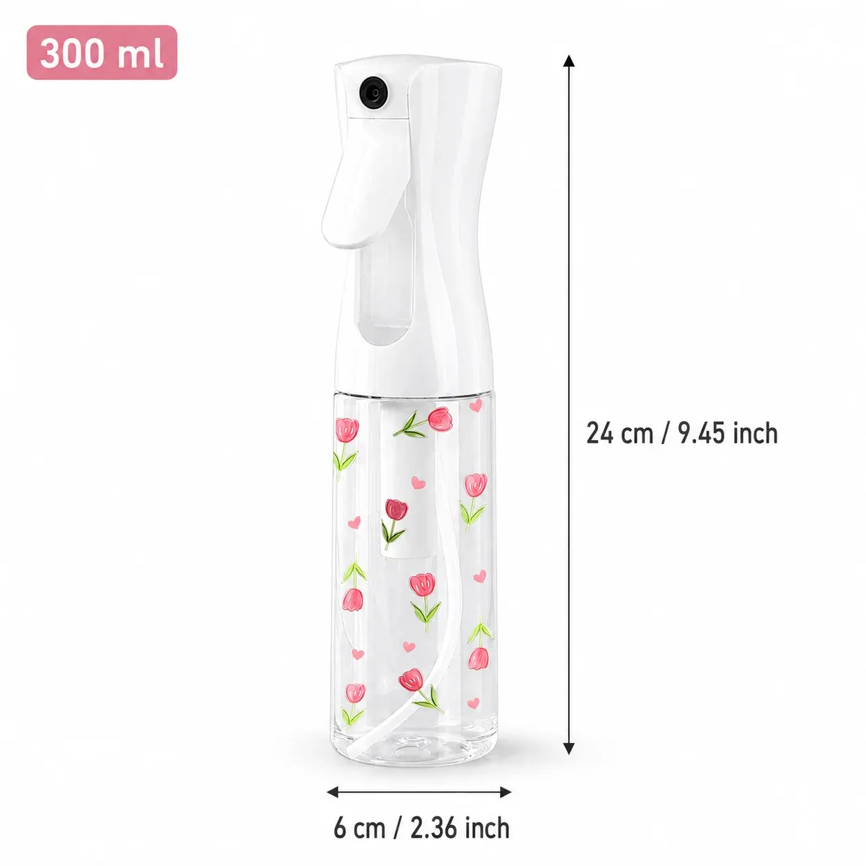 Vaporisateur à brume continue florale rechargeable, pulvérisateur d'eau à fine brume pour salon de coiffure, plantes, nettoyage et voyage 12