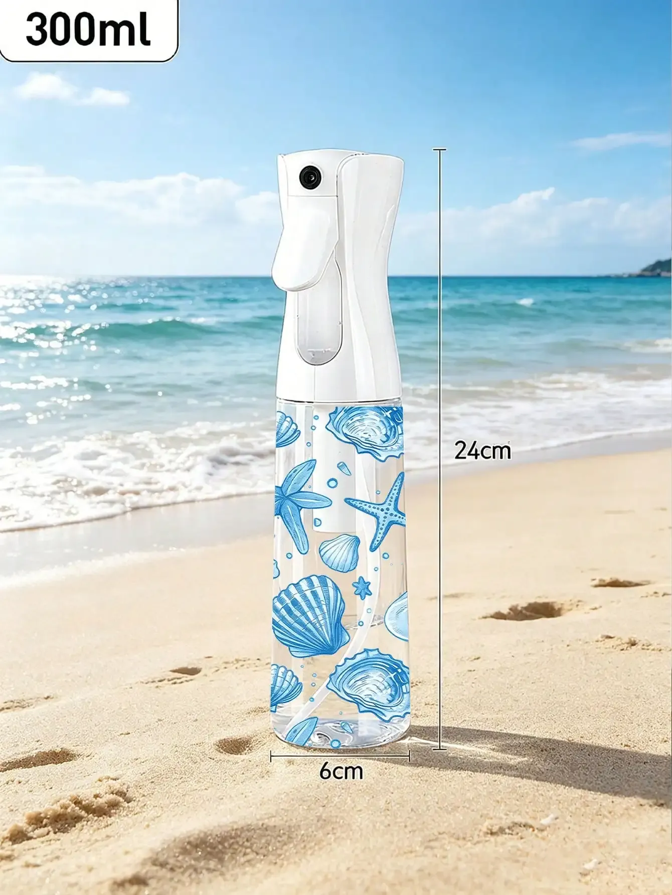 Vaporisateur à brume continue florale rechargeable, pulvérisateur d'eau à fine brume pour salon de coiffure, plantes, nettoyage et voyage 24