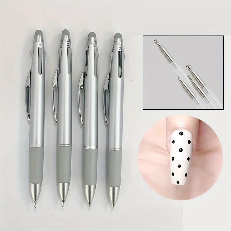 Stylo à points pour ongles, outil de dotting pour nail art, stylo à bille, pointe pour nail art, peinture à points, kit de manucure pour dessin de points, salon à domicile 6