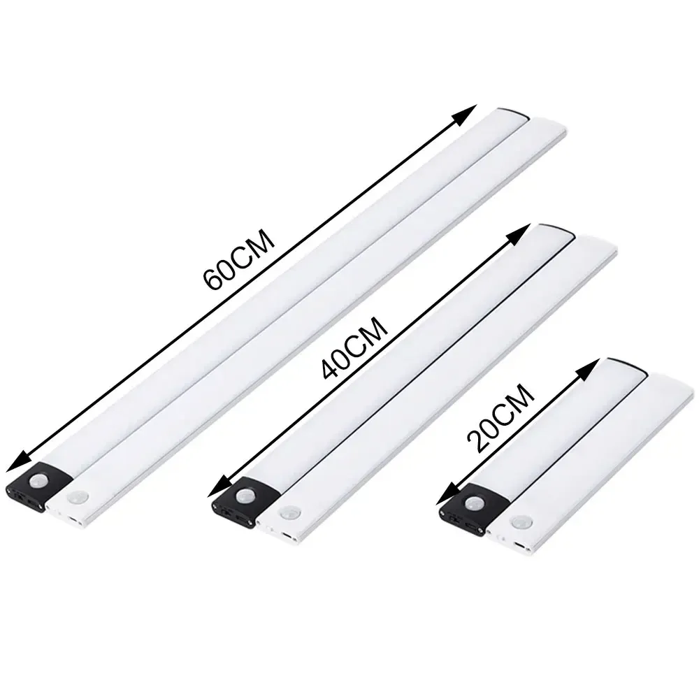 Veilleuse LED pour armoire rechargeable par USB avec capteur de mouvement, 30 cm / 40 cm / 50 cm 2
