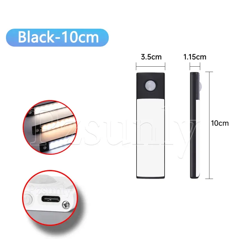 Veilleuse LED pour armoire rechargeable par USB avec capteur de mouvement, 30 cm / 40 cm / 50 cm 14