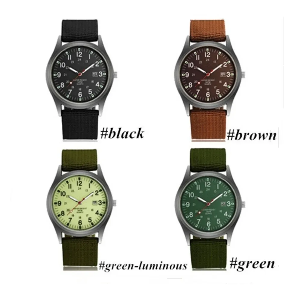Montre à quartz pour homme de luxe, grand cadran, aiguilles lumineuses, étanche 6