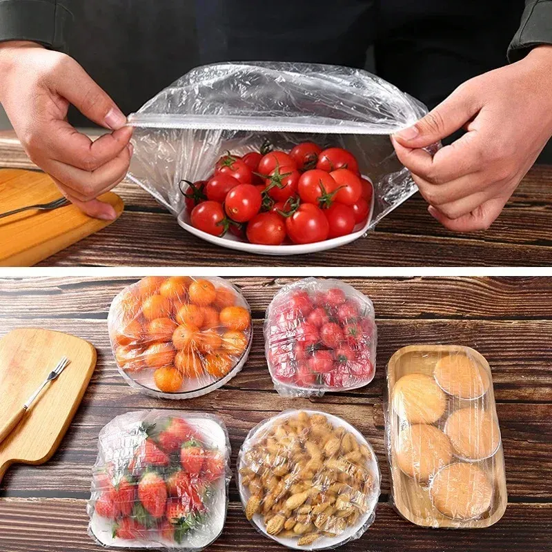 Couvercles alimentaires réutilisables élastiques, lot de 100/500/1000 pièces 3