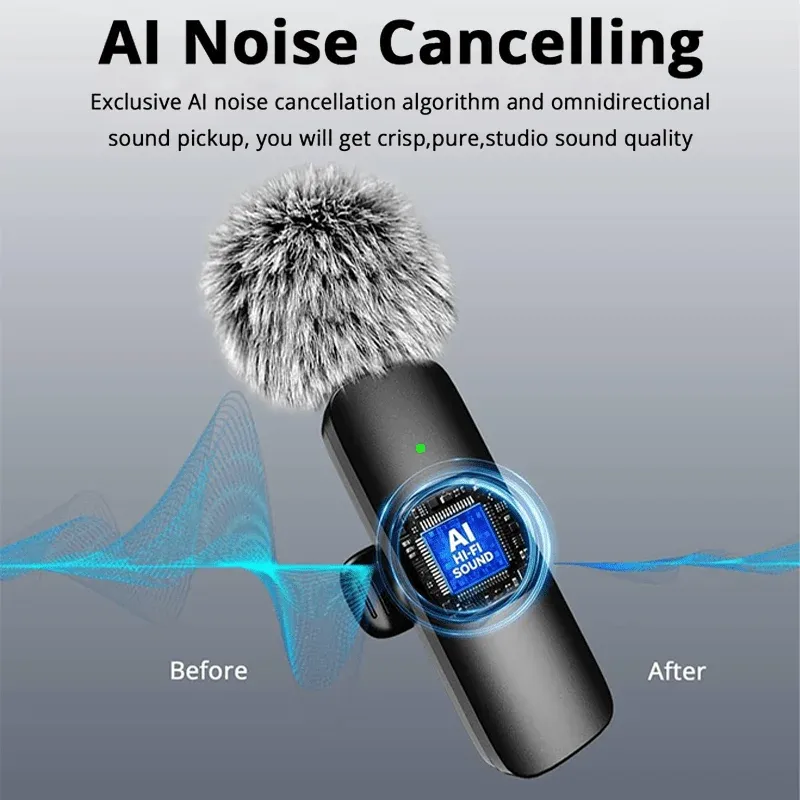 Microphone-cravate en situation d'enregistrement
