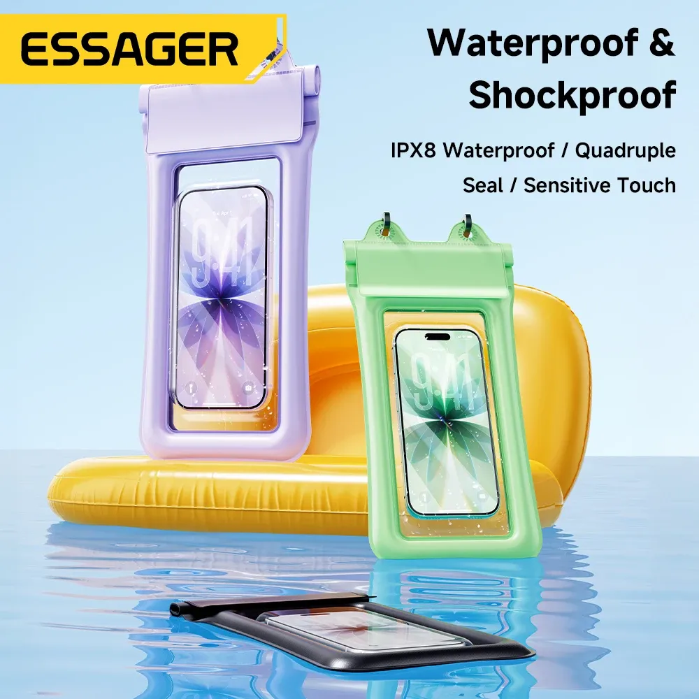 Étui étanche Essager pour téléphone, pochette de natation IPX8, pochette flottante, housse de protection pour téléphone, sports nautiques, compatible iPhone, Huawei et Xiaomi 2