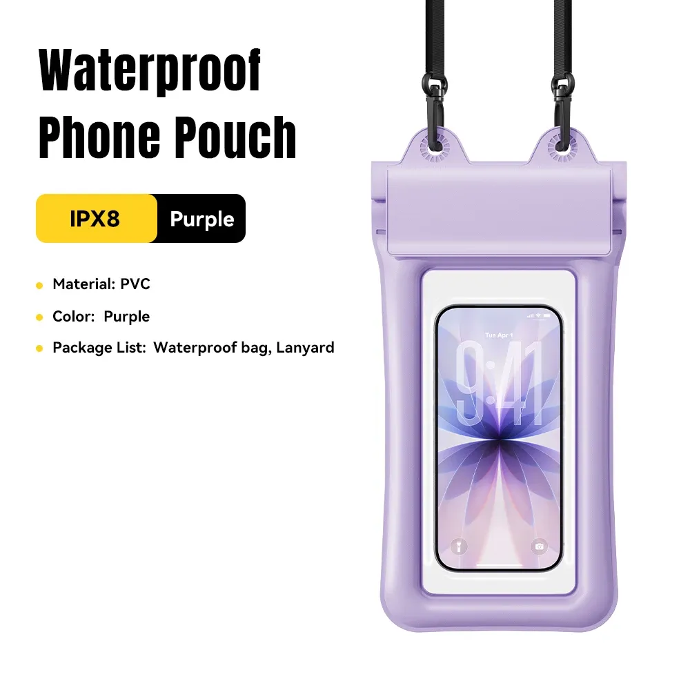 Étui étanche Essager pour téléphone, pochette de natation IPX8, pochette flottante, housse de protection pour téléphone, sports nautiques, compatible iPhone, Huawei et Xiaomi 7